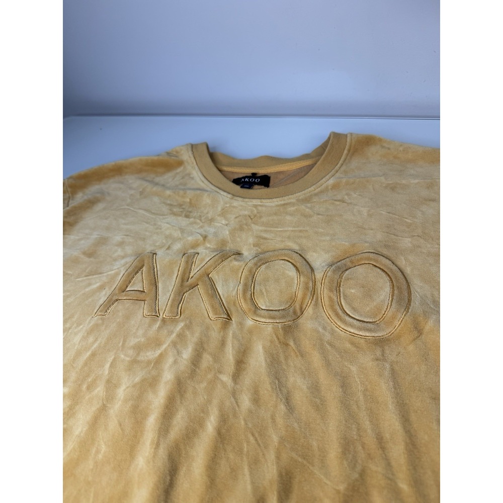 Mens AKOO Velour Sweat Shirt Size 3XL TI Street Wear ATL Hip-Hop